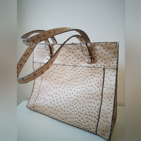 👜 Merona | Women's Shoulder Bag / Tote Bag | Vegan Leather | Beige - Picture 4 of 11